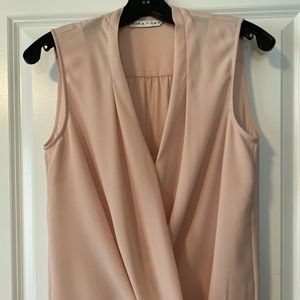 Trina Turk Sleeveless Cross Front Blouse